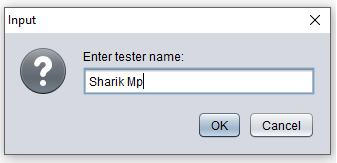 Step 4 - Tester Name